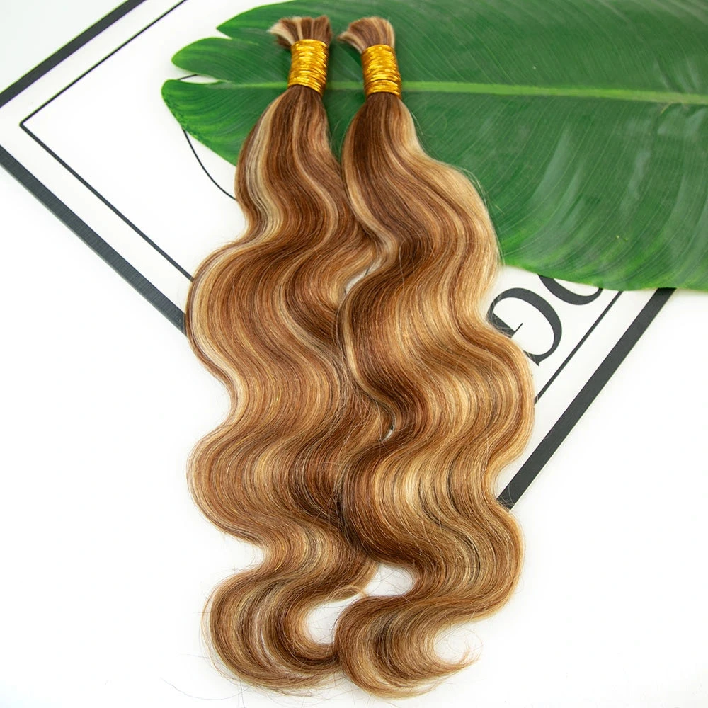 #27/#30/#613 Mix Color Blend Body Wave Bulk Human Braiding Hair 3 #27/#30/#613 Mix Color Blend Body Wave Bulk Human Braiding Hair