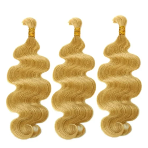 #27 Honey Blonde Body Wave Bulk Human Braiding Hair -Hot Lingerie Hub 27 braiding hair body wave