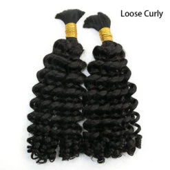 Wholesale - Boho Human Hair Bulk For Braiding (Price For 1 Bundle) 15 Wholesale - Boho Human Hair Bulk For Braiding (Price For 1 Bundle) -Hot Lingerie Hub 2bundlesofloosecurlyhumanhairbulk