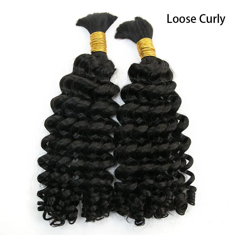 Wholesale - Boho Human Hair Bulk For Braiding (Price For 1 Bundle) 6 Wholesale - Boho Human Hair Bulk For Braiding (Price For 1 Bundle) - Image 4