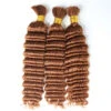 #30 Light Brown Deep Wave Bulk Hair Extensions For Braiding 2 #30 Light Brown Deep Wave Bulk Hair Extensions For Braiding -Hot Lingerie Hub 30 Dark Brown Deep Wave BulkHair Extensions for Braiding