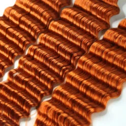 #350 Flaming Ginger Deep Wave Bulk Hair Extensions For Braiding 15 #350 Flaming Ginger Deep Wave Bulk Hair Extensions For Braiding -Hot Lingerie Hub 350 Flaming Ginger Deep Wave Bulk Hair Extensions for Braiding 9