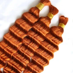 #350 Flaming Ginger Deep Wave Bulk Hair Extensions For Braiding 14 #350 Flaming Ginger Deep Wave Bulk Hair Extensions For Braiding -Hot Lingerie Hub 350 Flaming Ginger Deep Wave Bulk Hair Extensions for Braiding