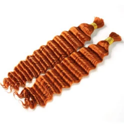 #350 Flaming Ginger Deep Wave Bulk Hair Extensions For Braiding 12 #350 Flaming Ginger Deep Wave Bulk Hair Extensions For Braiding -Hot Lingerie Hub 350 Flaming Ginger Deep Wave Bulk Hair Extensions for Braiding