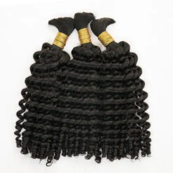 Wholesale - Boho Human Hair Bulk For Braiding (Price For 1 Bundle) 18 Wholesale - Boho Human Hair Bulk For Braiding (Price For 1 Bundle) -Hot Lingerie Hub 3bundlesofspiralcurlbohohumanhairbulk
