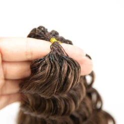 #4 Medium Brown Deep Wave Human Crochet Hair -Hot Lingerie Hub 4 Medium Brown Deep Wave Human Crochet Hair for Fashion Woman