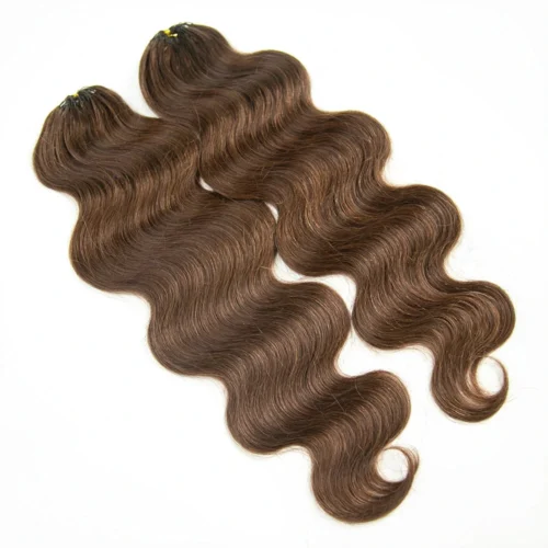 #4 Medium Brown Body Wave Human Crochet Hair -Hot Lingerie Hub 4 Medium Brown for Woman Human Crochet Hair Body Wave