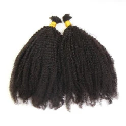 Afro Kinky Curly Bulk Hair Extensions For Braiding -Hot Lingerie Hub Afro Kinky Curly Bulk HairExtensions for Braiding 1