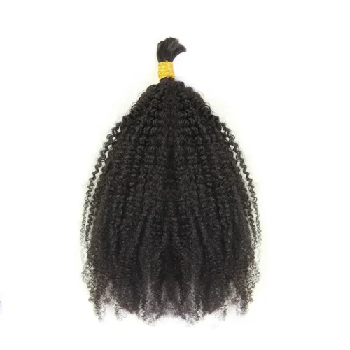 Afro Kinky Curly Bulk Hair Extensions For Braiding -Hot Lingerie Hub Afro Kinky Curly Bulk HairExtensions for Braiding 2