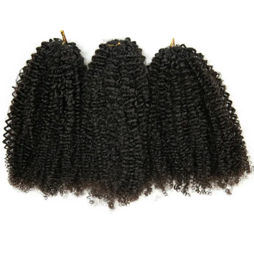 Afro Kinky Curly Human Crochet Hair 16 Afro Kinky Curly Human Crochet Hair -Hot Lingerie Hub Afro Kinky Curly for Black Fashion Woman Crochet Hair Extensions Human Hair