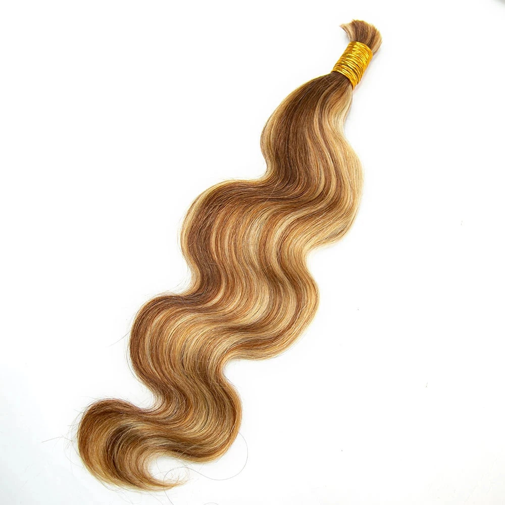 #27/#30/#613 Mix Color Blend Body Wave Bulk Human Braiding Hair 9 #27/#30/#613 Mix Color Blend Body Wave Bulk Human Braiding Hair - Image 7