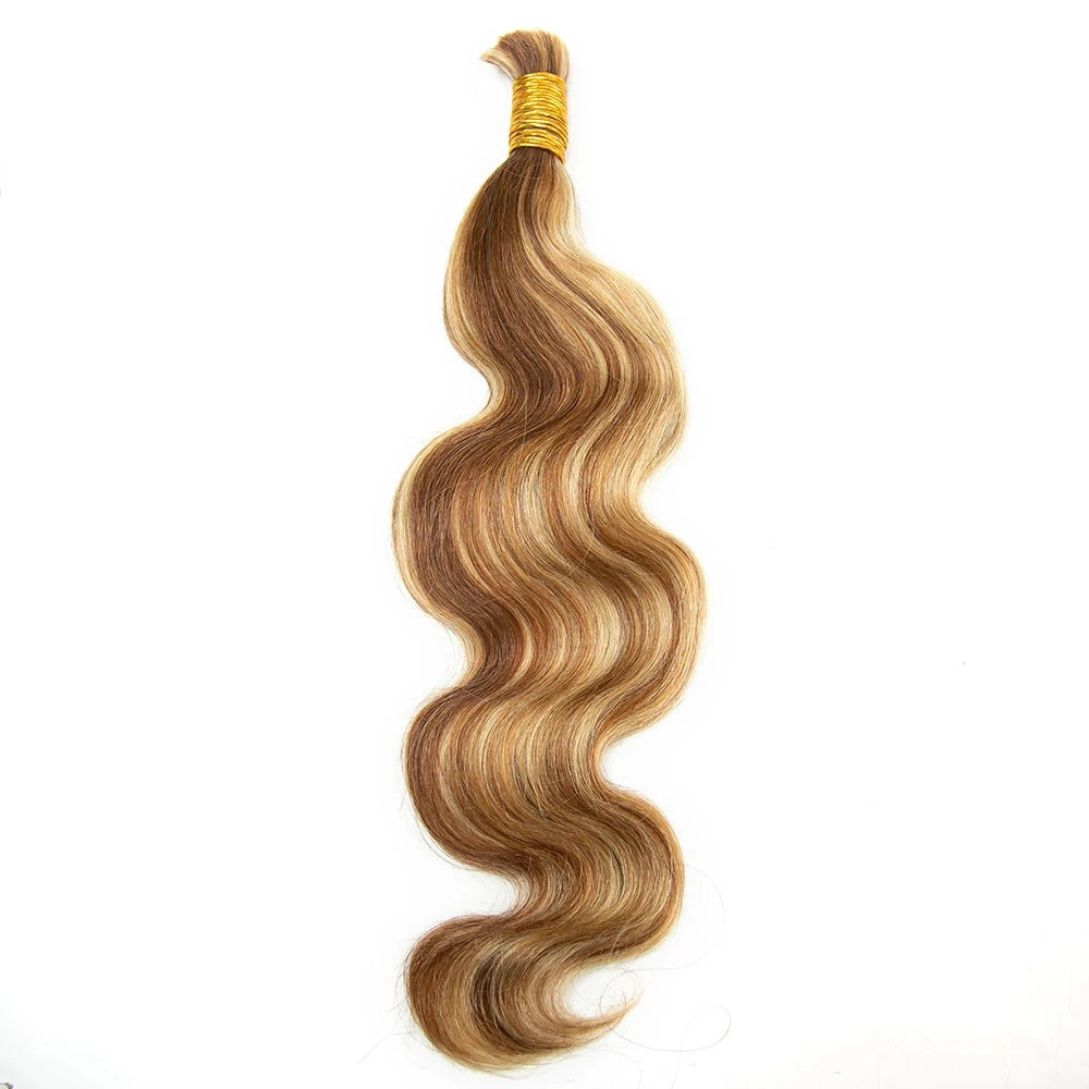 #27/#30/#613 Mix Color Blend Body Wave Bulk Human Braiding Hair 8 #27/#30/#613 Mix Color Blend Body Wave Bulk Human Braiding Hair - Image 6