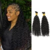 Double Drawn Burmese Water Wave Human Braiding Hair -Hot Lingerie Hub Boho Braided Mohawk with Water Wave Bulk