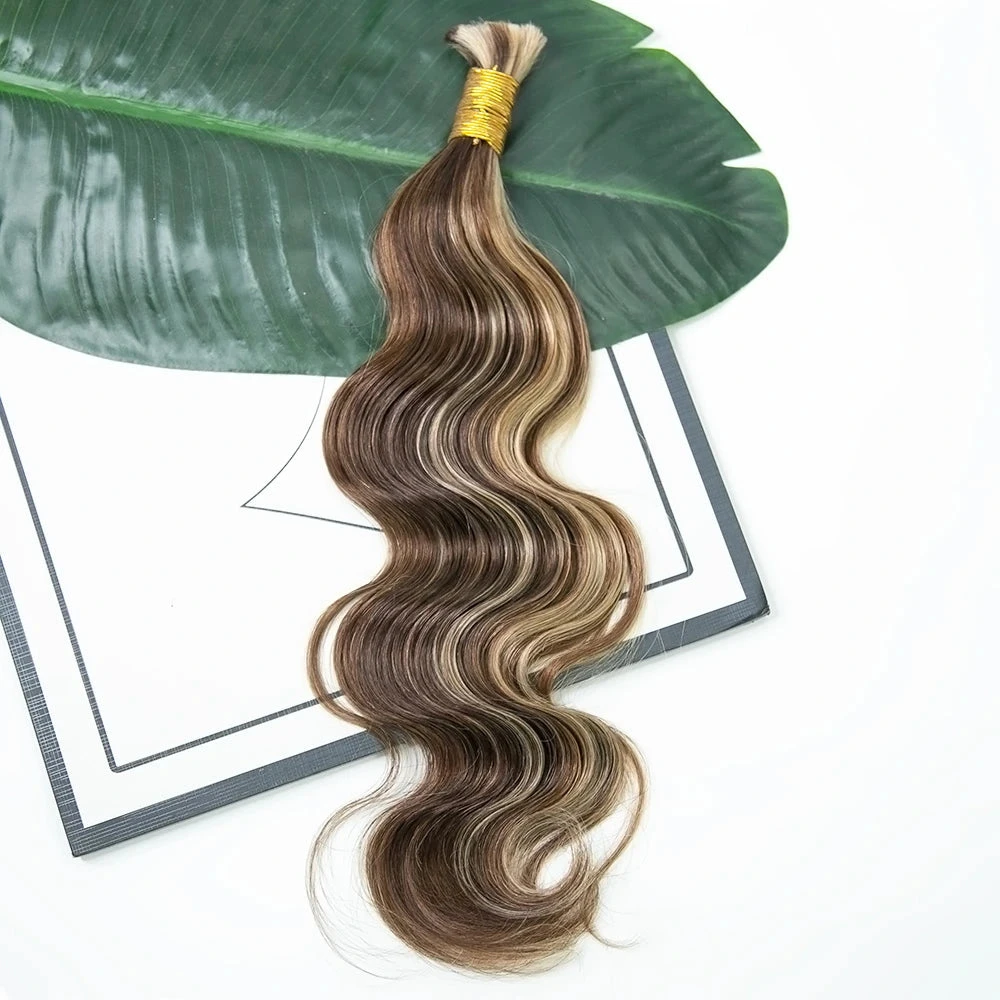 #4/#27/#30 Mix Color Blend Body Wave Bulk Human Braiding Hair 5 #4/#27/#30 Mix Color Blend Body Wave Bulk Human Braiding Hair - Image 3