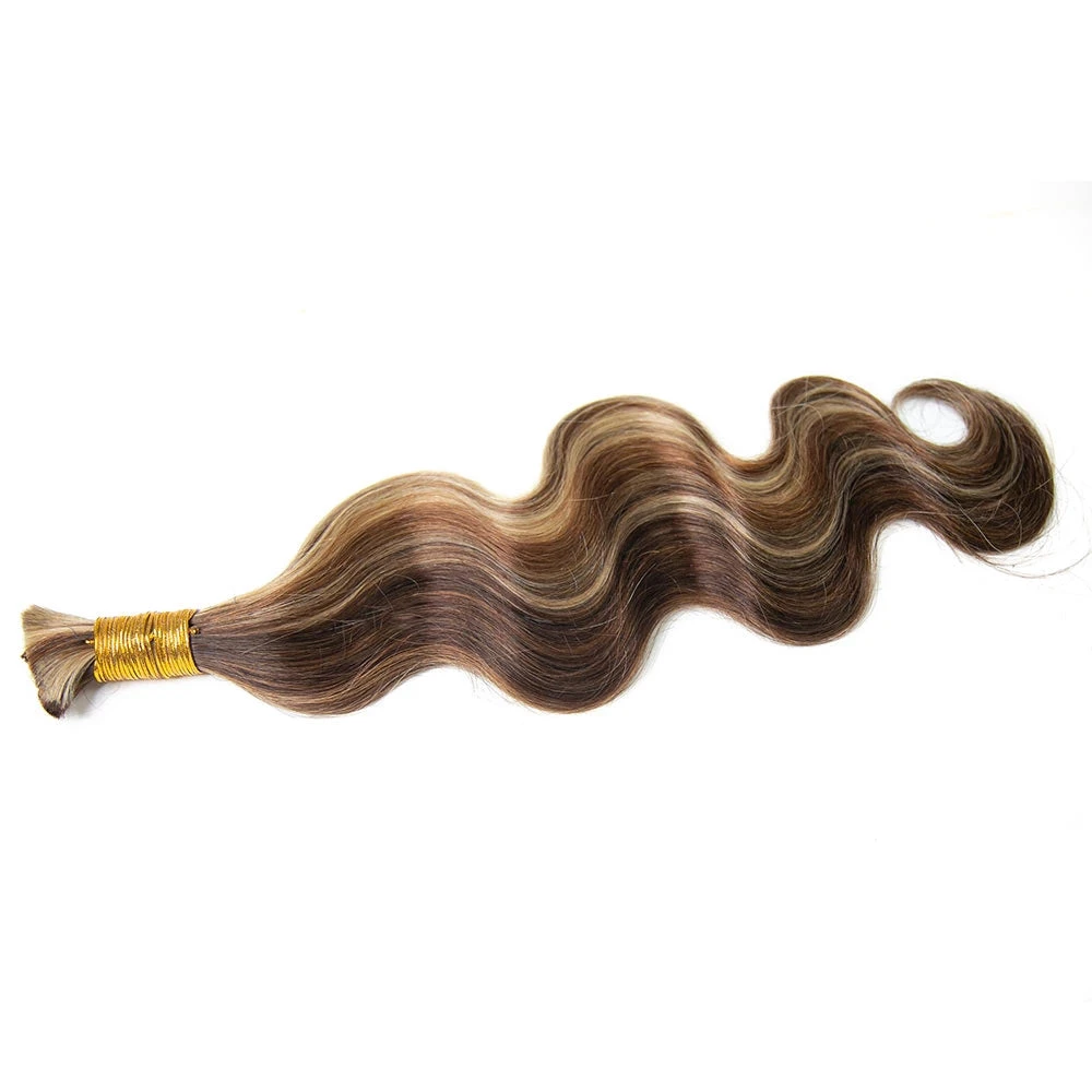#4/#27/#30 Mix Color Blend Body Wave Bulk Human Braiding Hair 9 #4/#27/#30 Mix Color Blend Body Wave Bulk Human Braiding Hair - Image 7