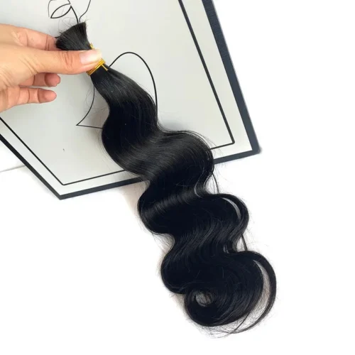 Double Drawn Burmese Body Wave Human Braiding Hair -Hot Lingerie Hub Burmese Hair Body Wave Bundles 4