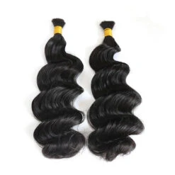 Double Drawn Burmese Loose Wave Human Braiding Hair -Hot Lingerie Hub Burmese Hair Loose Wave Braid Human Hair 2