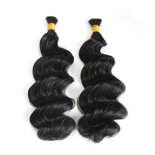 Double Drawn Burmese Loose Wave Human Braiding Hair 12 Double Drawn Burmese Loose Wave Human Braiding Hair -Hot Lingerie Hub Burmese Hair Loose Wave Braid Human Hair 2