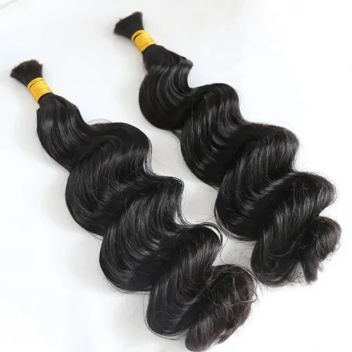 Double Drawn Burmese Loose Wave Human Braiding Hair 13 Double Drawn Burmese Loose Wave Human Braiding Hair -Hot Lingerie Hub Burmese Hair Loose Wave Braid Human Hair 3