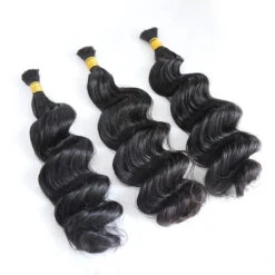 Double Drawn Burmese Loose Wave Human Braiding Hair -Hot Lingerie Hub Burmese Hair Loose Wave Braid Human Hair 5