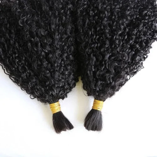 Double Drawn Burmese Multi-Textured Kinky Curly Human Braiding Hair 10 Double Drawn Burmese Multi-Textured Kinky Curly Human Braiding Hair -Hot Lingerie Hub Burmese human hair kinky curly bulk