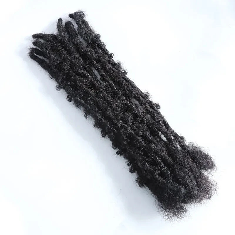 Butterfly Distressed Boho Loc Extensions Human Hair - Natural Black #1B 10 Butterfly Distressed Boho Loc Extensions Human Hair - Natural Black #1B - Image 8