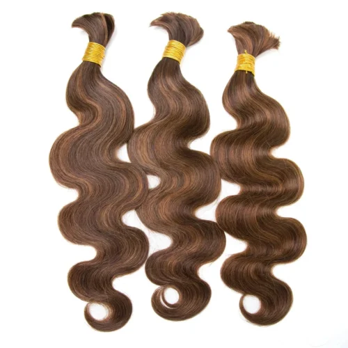 #4/#30 Mix Color Blend Body Wave Bulk Human Braiding Hair