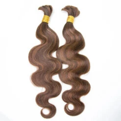 #4/#30 Mix Color Blend Body Wave Bulk Human Braiding Hair -Hot Lingerie Hub Color 4 Color 30 Mix Color Blend Body Wave Bulk Human Braiding Hair