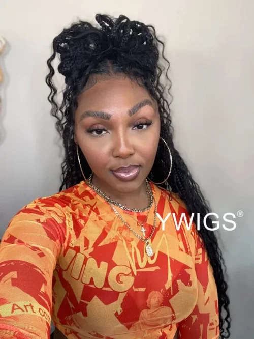 Crochet Boho Box Braids With Human Hair Curls -Hot Lingerie Hub Crochet Box Braids with Human Hair Goddess Curls Installed 733aec45 695b 42ec 82b6 eb1f1c687dd7