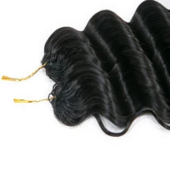 Human Crochet Hair Deep Wave -Hot Lingerie Hub Crochet Hair Extensions Knotless Pre Separated Human Hair Deep Wave