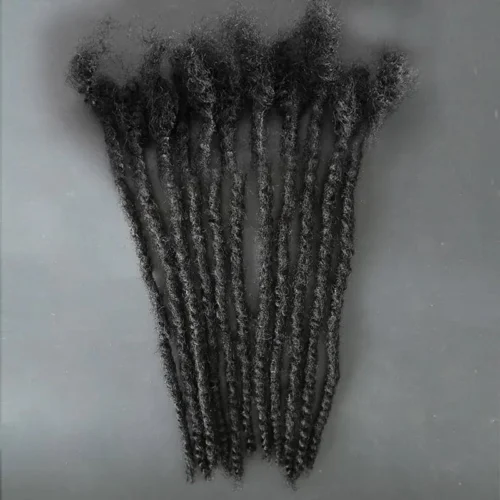 Textured Dreadlock Extensions Human Hair - Natural Black #1B -Hot Lingerie Hub CurlyTipsDreadlockExtensionsHandmadeCrotchetMethod