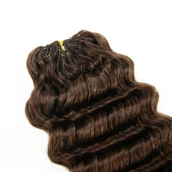 #4 Medium Brown Deep Wave Human Crochet Hair -Hot Lingerie Hub Deep Wave 4 Medium Brown Human Crochet Hair for Fashion Woman