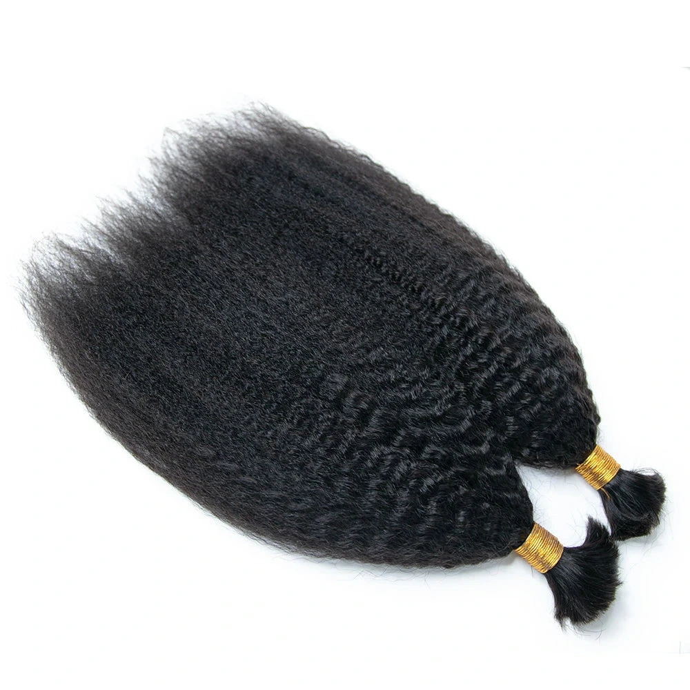Double Drawn Burmese Kinky Straight Human Hair Bulk 7 Double Drawn Burmese Kinky Straight Human Hair Bulk - Image 5
