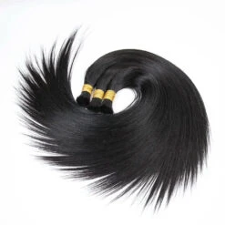 Double Drawn Burmese Silky Straight Human Braiding Hair