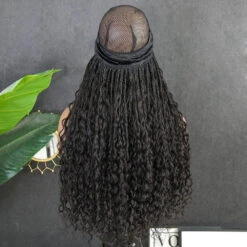 💥Flash Sale | Grab & Go Braids Band Wig Boho Style With Human Hair Curls 30 💥Flash Sale | Grab & Go Braids Band Wig Boho Style With Human Hair Curls -Hot Lingerie Hub Grab and go braids band boho style