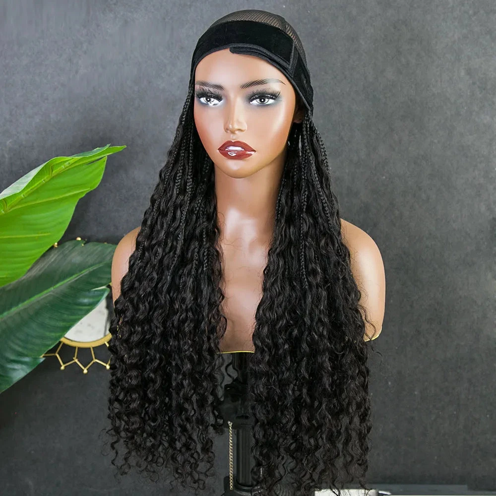 💥Flash Sale | Grab & Go Braids Band Wig Boho Style With Human Hair Curls 16 💥Flash Sale | Grab & Go Braids Band Wig Boho Style With Human Hair Curls - Image 14