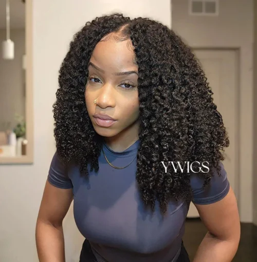 Multi-Textured Kinky Curly Crochet Hair Extensions Human Hair -Hot Lingerie Hub HUMAN CROCHET HAIR KINKY CURLY YWIGS