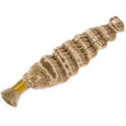 #27 Honey Blonde Loose Deep Wave Bulk Hair Extensions For Braiding -Hot Lingerie Hub Honey Blonde Loose Deep Wave Bulk for Braiding