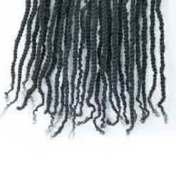 Pre-Twisted Human Passion Twist Crochet Hair -Hot Lingerie Hub Human Crochet Braids Passion Twists Natural Color for Woman