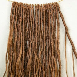 Pre-looped Light Auburn Human Hair Crochet Boho Locs With Body Wave Curls -Hot Lingerie Hub Human Hair Crochet Boho Locs