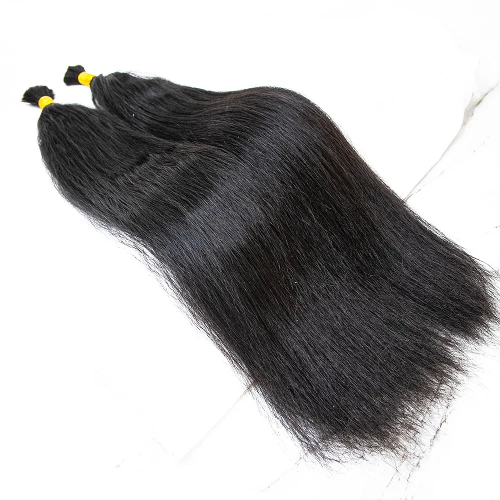 Double Drawn Burmese Wet And Wavy Human Braiding Hair 5 Double Drawn Burmese Wet And Wavy Human Braiding Hair - Image 3