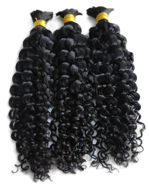 Spanish Curl Bulk Hair Extensions For Braiding -Hot Lingerie Hub Human Curly Braiding Hair