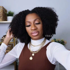 Multi-Textured Kinky Curly Crochet Hair Extensions Human Hair 25 Multi-Textured Kinky Curly Crochet Hair Extensions Human Hair -Hot Lingerie Hub Kinky Curly Crochet Hair Ywigs