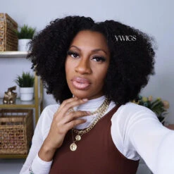 Multi-Textured Kinky Curly Crochet Hair Extensions Human Hair 26 Multi-Textured Kinky Curly Crochet Hair Extensions Human Hair -Hot Lingerie Hub Kinky Curly Crochet Hair for Black Girl