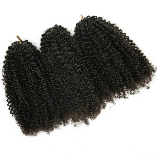 Afro Kinky Curly Human Crochet Hair 17 Afro Kinky Curly Human Crochet Hair -Hot Lingerie Hub Kinky Curly for Black Fashion Woman Crochet Hair Extensions Human Hair