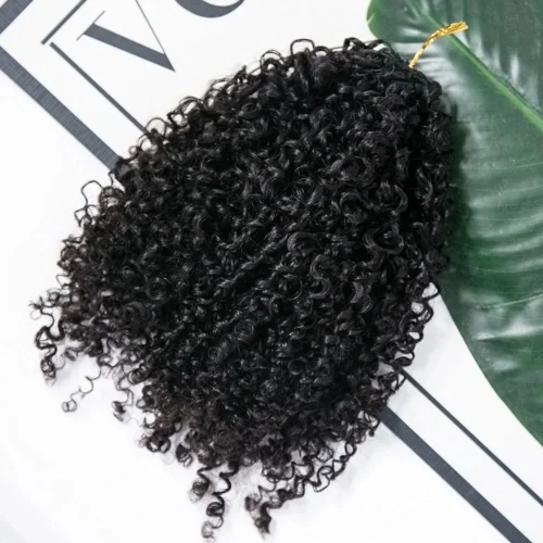 Multi-Textured Kinky Curly Crochet Hair Extensions Human Hair -Hot Lingerie Hub Knotless Crochet Hair Extensions Human Hair Kinky Curly Pre Separated