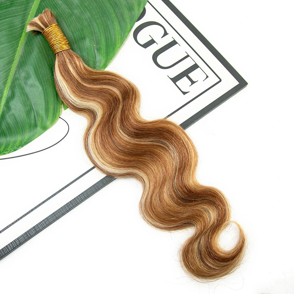 #27/#30/#613 Mix Color Blend Body Wave Bulk Human Braiding Hair 4 #27/#30/#613 Mix Color Blend Body Wave Bulk Human Braiding Hair - Image 2