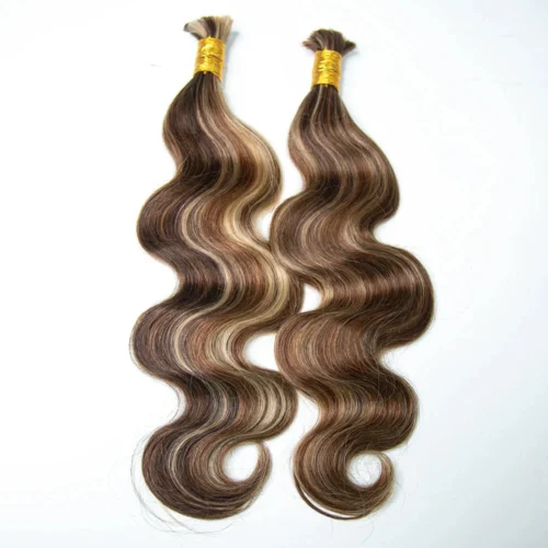 #4/#27/#30 Mix Color Blend Body Wave Bulk Human Braiding Hair 14 #4/#27/#30 Mix Color Blend Body Wave Bulk Human Braiding Hair -Hot Lingerie Hub Mix Color Body Wave Bulk Human Braiding Hair