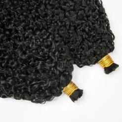 Multi-Textured Kinky Curly Bulk Hair Extensions For Braiding -Hot Lingerie Hub Multi Textured Kinky Curly Bulk Human Hair Extensions for Boho Braids