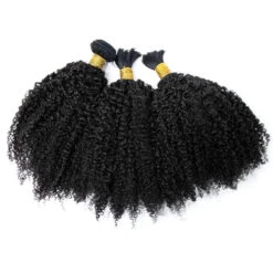 Half Braids Half Sew-In Combo Deal Multi-Textured Kinky Curly Natural Color -Hot Lingerie Hub Multi Textured Kinky Curly Human Hair Bunldes Combo Deal
